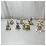 Vintage Easter Bunny Figurine Collection