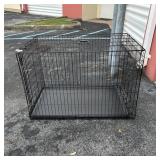 Sturdy Metal Dog Crate with Removable Pan