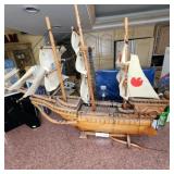 Wooden Gallion Model Ship