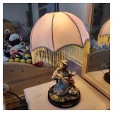 Vintage Casinelli Lamp with Beaded Shade