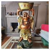 Bronze Gilt Wealthy Happy Buddha