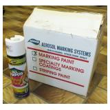 (12) 20 OZ CANS WHITE MARKING PAINT