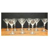 (9) SMALL MARTINI GLASSES