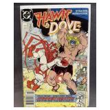 HAWK AND DOVE 5 COMIC BOOK VGC, BAGGED AND BOARDED