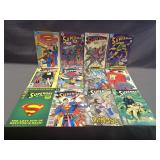 LOT OF 12 DC SUPERMAN COMIC BOOKS VGC