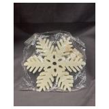 NIP 11 INCH SPARKLY SNOWFLAKE DECORATION