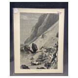 VINTAGE 8.5 x 10.75 INCH CATALAN BAY/ THE