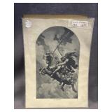 VINTAGE 8 x 10.75 INCH THE VALKYRIE ART