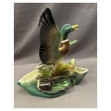 1950ï¿½S LANE & COMPANY CERAMIC DUCK LAMP AND