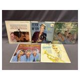 LOT OF 5 VARIOUS GOOD CONDITION RECORD ALBUMS