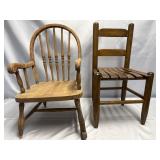 CHILDS ROCKER AND CHAIR