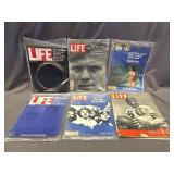 LOT OF 6 VINTAGE LIFE MAGAZINES