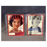 LOT OF 2 TIME MAGAZINES JAQUELINE BOUVIER