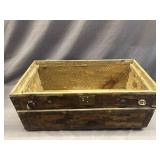 VINTAGE 26 x 11 INCH BOTTOM HALF OF A TRUNK. NICE