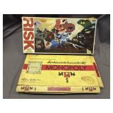 VINTAGE RISK AND MONOPOLY BOARD GAMES