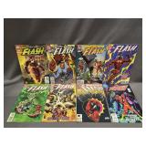 LOT OF 8 DC THE FLASH COMIC BOOKS GC