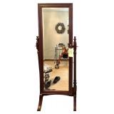 CHEVAL STYLE MIRROR - OPENS INTO JEWELRY CHEST