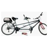 RALEIGH COMPANION CHROMOLY & HI-TENSILE STEEL TANDEM BICYCLE W/ SCHWINN AIR PUMP