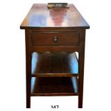 PAIR OF MATCHING BERNHARDT WOODEN END TABLES