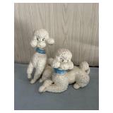 Vintage ï¿½78 Pair White Poodle Statues