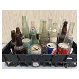 Vintage Bottle Lot in plastic crate-No Shipping