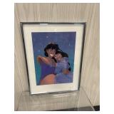 Disney Exclusive Aladdin Lithograph Framed