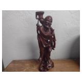 Hand-Carved Boxwood Chinese Fisherman