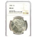 1885 Morgan Silver Dollar MS-64