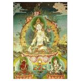 Embroidered Silk Tapestry Thangka Tara 24"x36"