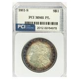 1881-S Morgan Silver Dollar MS-65 PL