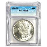 1885-O Morgan Silver Dollar MS-65