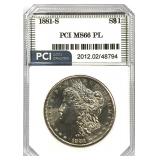 1881-S Morgan Silver Dollar MS-66 PL