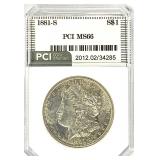 1881-S Morgan Silver Dollar PCI MS-66