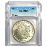 1921 Morgan Silver Dollar MS-65