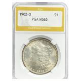 1902-O Morgan Silver Dollar MS-65