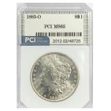 1883-O Morgan Silver Dollar MS-65