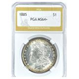 1885 Morgan Silver Dollar MS-64+