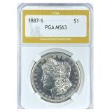 1887-S Morgan Silver Dollar MS-63