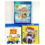 BLU-RAY & 3D Digital HD Discs - 3 Titles