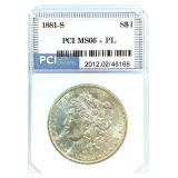 1882-S Morgan Silver Dollar MS-66 + PL(mislabeled)