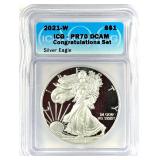 2021-W Liberty Eagle Silver Dollar PR-70 DCAM (CS)