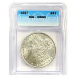 1887 Morgan Silver Dollar MS-65