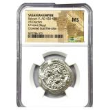 AD 420-438 Sasanian Empire, AR Drachm MS