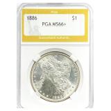 1886 Morgan Silver Dollar MS-66+