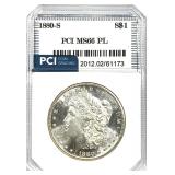 1880-S Morgan Silver Dollar MS-66 PL