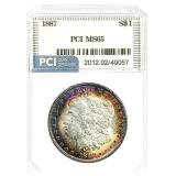 1887 Morgan Silver Dollar MS-65