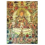 Embroidered Silk Tapestry Thangka Tara 24"x36"