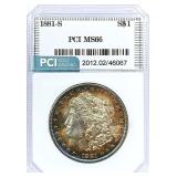 1881-S Morgan Silver Dollar MS-66