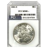 1881-S Morgan Silver Dollar MS-66 +