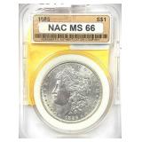 1885 Morgan Silver Dollar MS-66